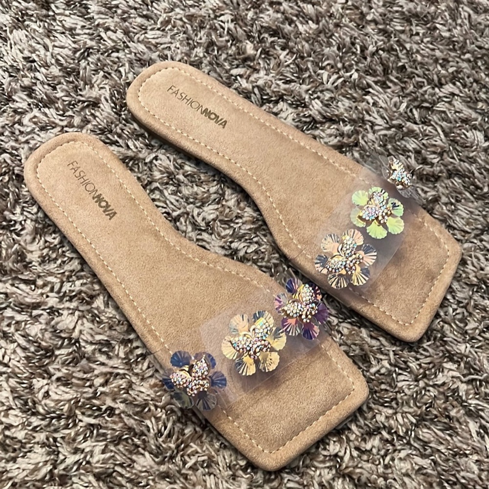 Butterfly Rhinestone Flat Slides - Picture 9 of 11